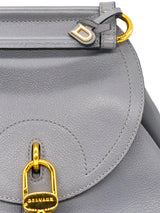Delvaux Cerceau Grey Leather Saddle Bag Accessory arcadeshops.com
