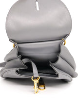 Delvaux Cerceau Grey Leather Saddle Bag Accessory arcadeshops.com