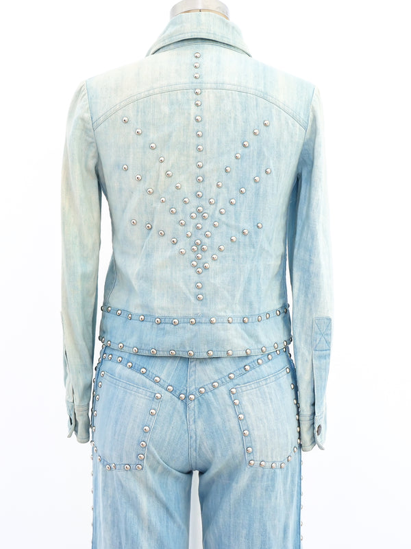 Roncelli Studded Denim Ensemble Suit arcadeshops.com