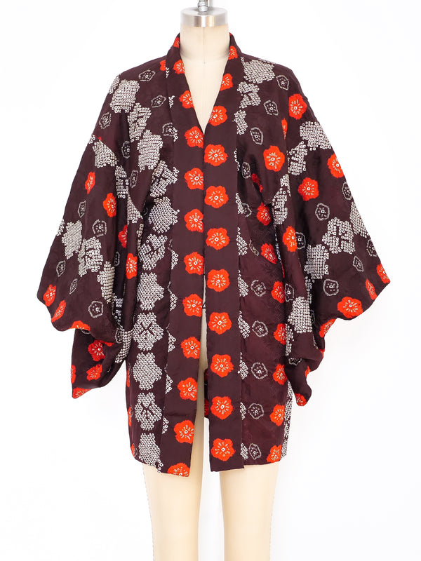 Flower Shibori Dyed Kimono Jacket arcadeshops.com