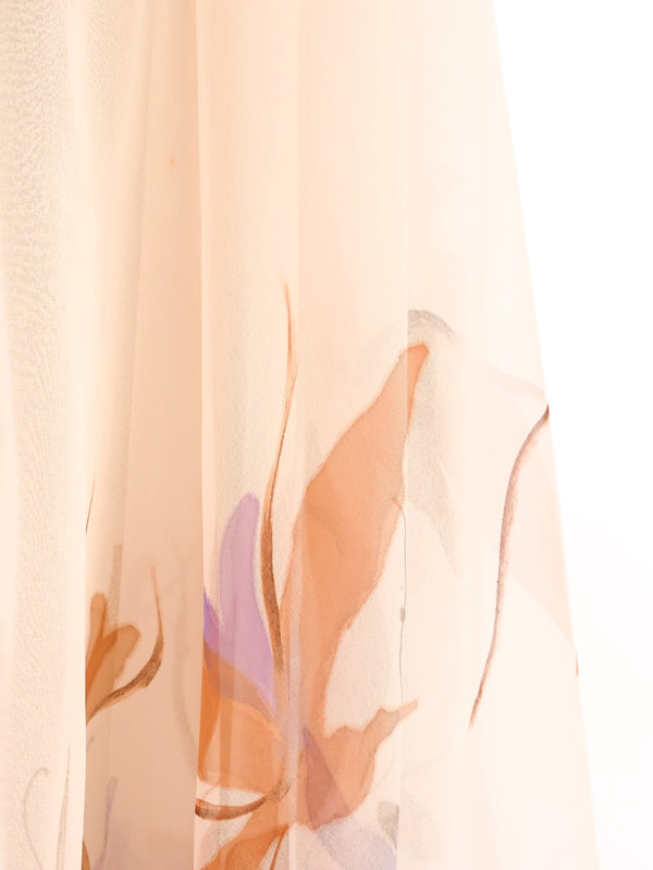 Floral Printed Chiffon Dress Dress arcadeshops.com