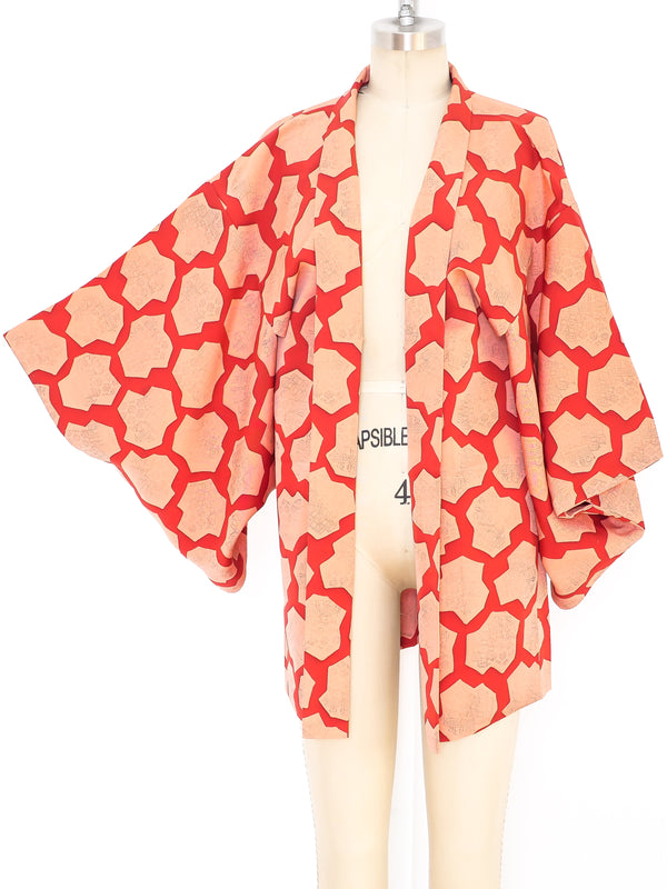 Stamp Printed Kimono Jacket arcadeshops.com