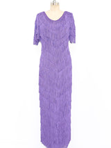 Lavender Fringed Maxi Dress Dress arcadeshops.com