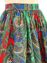 Yves Saint Laurent Paisley Skirt Bottom arcadeshops.com