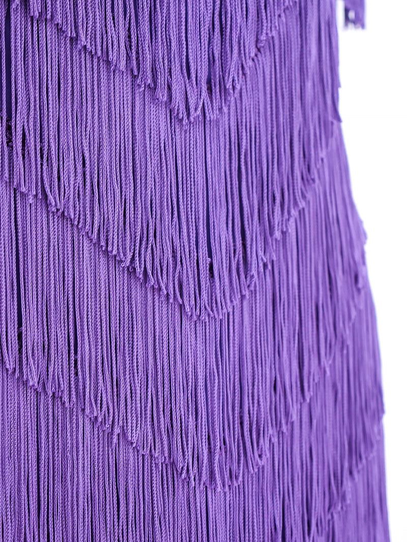 Lavender Fringed Maxi Dress Dress arcadeshops.com