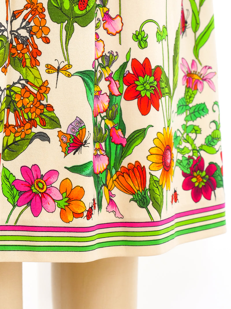Butterfly Printed Jersey Skirt Ensemble Suit arcadeshops.com