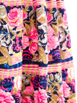 Floral Printed Silk Halter Ensemble Suit arcadeshops.com