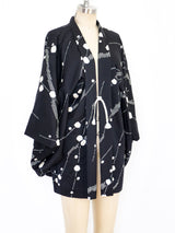 Black and White Shibori Kimono Jacket arcadeshops.com